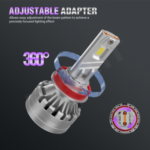 V9c Công Suất Cao 100W 10000LM H11 Ống Nhiệt Kép Ánh Sáng-Emitting <span class=keywords><strong>Diode</strong></span> Đèn Pha Bóng Đèn 9-30V Cao Thấp Chùm 6000K H11 H4 9005 9006 - Product Image 6