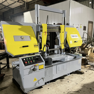 Sierra <span class=keywords><strong>de</strong></span> cinta <span class=keywords><strong>de</strong></span> alta resistencia <span class=keywords><strong>de</strong></span> venta directa <span class=keywords><strong>de</strong></span> fábrica GB4228 GB4232 GB4250 para corte <span class=keywords><strong>de</strong></span> <span class=keywords><strong>metal</strong></span> y acero con mordaza hidráulica 5.5KW Estándar CE - Product Image 3