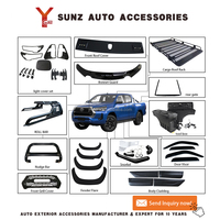 YCSUNZ Hilux 2022 noir mat ensemble combiné complet Kits de garniture de Conversion pour Toyota HILUX 2021 4x4 4X2 accessoires extérieurs