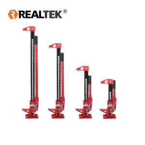 Realtek可调顶夹u形夹48英寸汽车机械高升农用千斤顶，带防滑手柄
