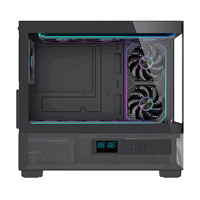 Boîtier d'ordinateur de jeu Lovingcool 2027, nouveau design, tour complète, verre trempé, boîtier PC gamer, châssis PC ATX avec affichage de la température