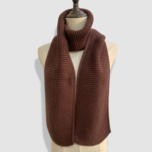OEM ODM 3GG Thick Blank Links Knit <strong>Scarf</strong> Travel Scarfs Shawl <strong>Women</strong> Cashmere Woolen Acrylic Brown Blue <strong>Grey</strong> White Knit <strong>Scarf</strong> - Product Image 5