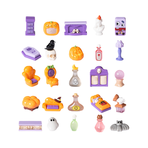 Bottiglia <span class=keywords><strong>di</strong></span> medicina <span class=keywords><strong>di</strong></span> candela <span class=keywords><strong>di</strong></span> Halloween tappeto frigo struttura cuscino TV Lam sedia divano in resina casa delle bambole <span class=keywords><strong>mobili</strong></span> in miniatura - Product Image 1