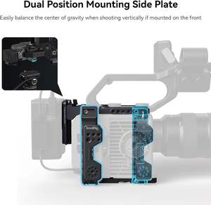 Kit de Jaula para Cámara SMALLRIG para <span class=keywords><strong>Sony</strong></span> <span class=keywords><strong>FX6</strong></span>, Jaula Compacta para <span class=keywords><strong>FX6</strong></span> con Placa de Batería V-Mount para Trípodes/Mano/Hombro -4124 - Product Image 5