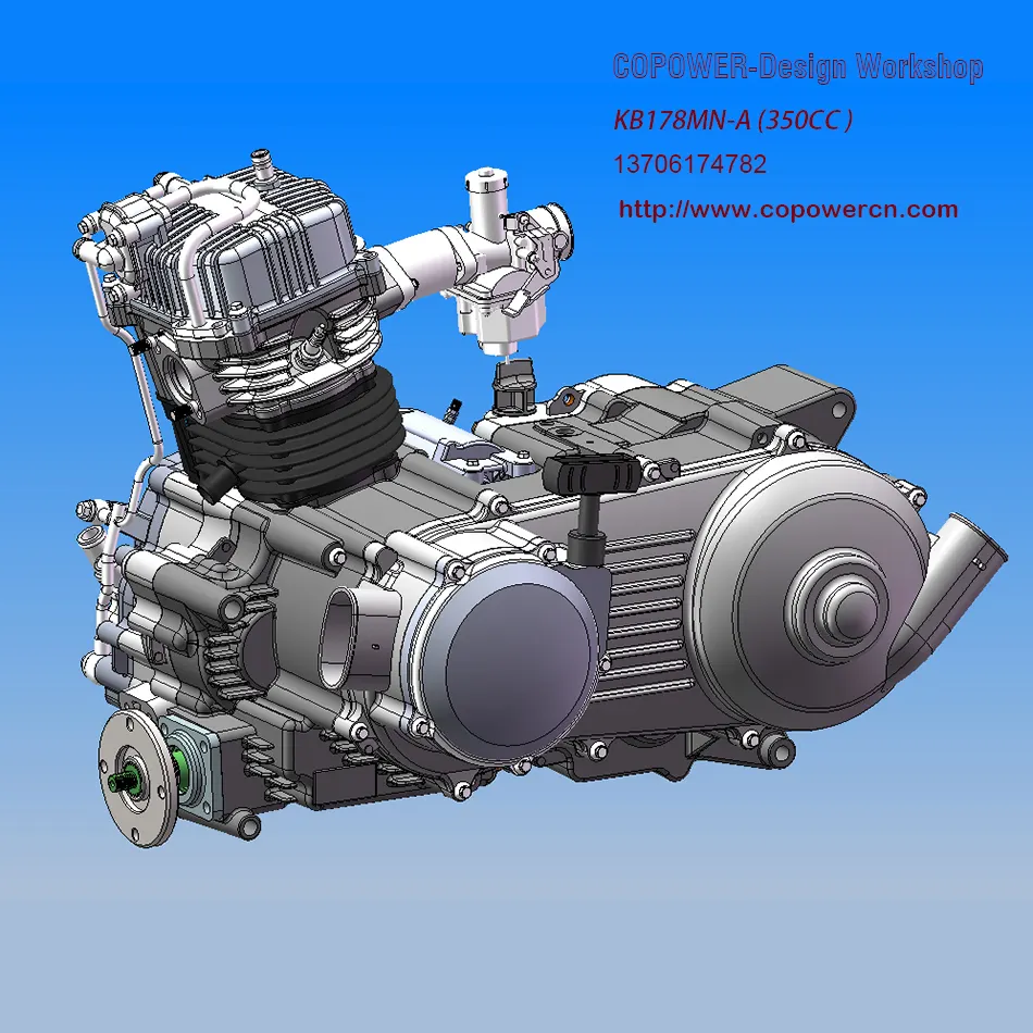 KB178MN-A 350CC ATV Engine like to ATV around 400CC with reverse CVT and manual gear used for ATV UTV Buggy go Kart Engine