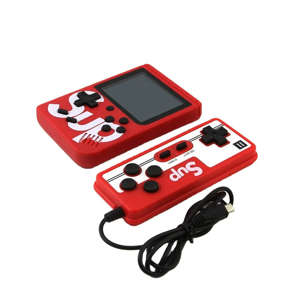 Kotak Game Mini 400 Dalam 1 dengan Pengontrol, Pemutar Game Genggam PSP 2 Pemain