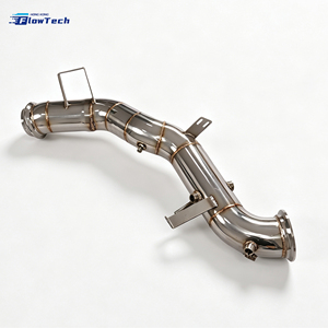 High Quality 304 Stainless Steel Downpipe for Mercedes-Benz C63 W206 C63S M139 2.0T High Flow Direct Fit polishing - Product Image 3