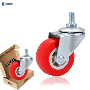Fadengieber China Made <span class=keywords><strong>Mini</strong></span> Castor 2 Zoll 1/2 "Vorbau M8 Gewindes ch raube Mitte drehbar rot Typ Pvc Small <span class=keywords><strong>Caster</strong></span> <span class=keywords><strong>Wheel</strong></span> - Product Image 1