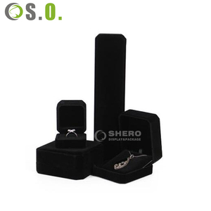 High Quality Velvet Jewelry Box Set with Custom Logo for Diamond Pearl Storage for Bulk Orders from Jewelry Retailers - Product Image 5