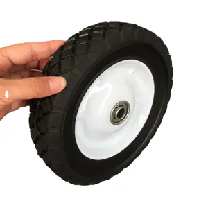 8x1,75 semi-neumático de goma de la rueda 8 pulgadas semi-hueco ruedas