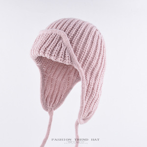 Gorro <span class=keywords><strong>de</strong></span> esquí coreano <span class=keywords><strong>de</strong></span> color liso para hombre, cálido para otoño e invierno, estilo Lei Feng, con protección para las orejas, estampado digital - Product Image 4
