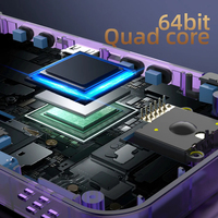Console de jeu portable R36H 64 Go avec écran IPS de 3,5 pouces, lecteur de jeux vidéo rétro de poche, processeur quadricœur, multi-émulateurs, Linux open source