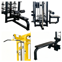 Machine à câbles multi-stations 4 postes, équipement d'entraînement multifonctionnel commercial pour studio de fitness et centre de musculation