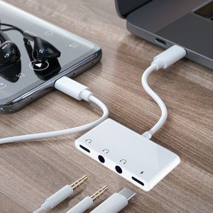 Adaptateur <span class=keywords><strong>jack</strong></span> audio USB C 3,5 mm, adaptateur <span class=keywords><strong>jack</strong></span> pour écouteurs de type C, adaptateur audio USB C, câble séparateur pour tablette Android DC - Product Image 2