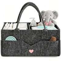 Organisateur de couches en feutre minimaliste et portable avec logo personnalisé pour table à langer, cadeaux pour nouveau-nés et baby shower