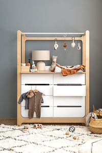 <span class=keywords><strong>Armoire</strong></span> robuste pour bébé avec 8 tiroirs, <span class=keywords><strong>armoire</strong></span> de rangement sécurisée pour enfants <span class=keywords><strong>et</strong></span> penderie - Product Image 6
