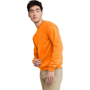 Sweat-shirt ras du cou orange de haute qualité personnalisé à manches longues pull vierge fabricant de <span class=keywords><strong>vêtements</strong></span> de club de fête d'anniversaire en coton pour salle de sport - Product Image 2