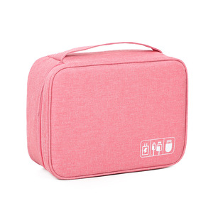 Digital Accessory Storage Bag <b>Rectangle</b> Gray Travel Organized Cable Charger Earphone Holder For Trip - Product Image 5