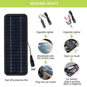 แผงเซลล์แสงอาทิตย์<span class=keywords><strong>12V</strong></span> พร้อมพลังชาร์จมือถือ18V 250MA 4.5W ชุดแผงเซลล์แสงอาทิตย์ขนาดเล็กสำหรับแบตเตอรี่ตะกั่วกรด - Product Image 2