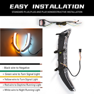 Luci LED Lampeggianti per Auto 2 Pezzi per Subaru Forester 2013-2018, Luci Diurne DRL con Indicatore di Direzione e Luce Notturna Blu - Product Image 6