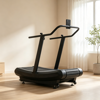 Caminadora Curva Comercial por Gravedad con Resistencia Manual, Sin Motor, para Uso Doméstico, Crossfit, Gimnasio y Entrenamiento Atlético