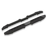 Marchepieds latéraux tout-terrain en acier inoxydable noir mat antidérapants, kit complet à visser, testés 150 kg, pour Hilux Ford