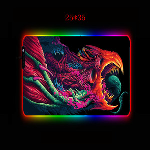 Gamer Big Mat Máy Tính Pad Led Đèn Nền Bàn Phím Cho <span class=keywords><strong>CSGO</strong></span> Quái Vật Phong Cách Bàn Mat Anime Gaming RGB Chuột Lớn - Product Image 4