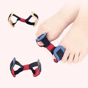 Correcteur d'<span class=keywords><strong>hallux</strong></span> <span class=keywords><strong>valgus</strong></span> Coexistance avec sangle pour gros orteil, en néoprène, pour soulagement de la douleur au pied, fermeture à double anneau auto-agrippant, support sportif unisexe - Product Image 1