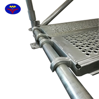 Planche/Plateforme/Plateforme/Planche en acier pour échafaudage modulaire multidirectionnel Layher/Ringlock avec crochets en O