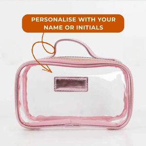 Grande capacité, sac à maquillage en PVC pour femmes, sac de lavage haut de gamme personnalisé, tirette de fermeture éclair personnalisée, trousse de toilette de voyage pour femmes - Product Image 2