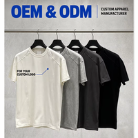 T-shirt en coton pour homme, col rond, manches courtes, couleur unie, respirant, été, vente en gros OEM, haute qualité