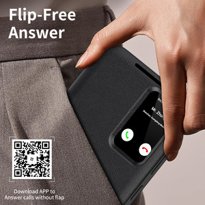 Étui de téléphone intelligent à clapet de luxe de haute qualité JOYPORODO F011 pour Samsung S24 S23 S22 <span class=keywords><strong>S21</strong></span> Ultra avec couverture en cuir à rabat pour carte d'identité - Product Image 4