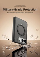 Étui de téléphone de luxe pliable avec support magnétique pour iPhone 18 Duo, coque antichoc avec support en métal