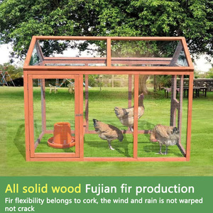 Best-seller Fournitures pour animaux <span class=keywords><strong>de</strong></span> compagnie en bois d'extérieur <span class=keywords><strong>Poule</strong></span> à grande course Poulailler Cage Coop - Product Image 3