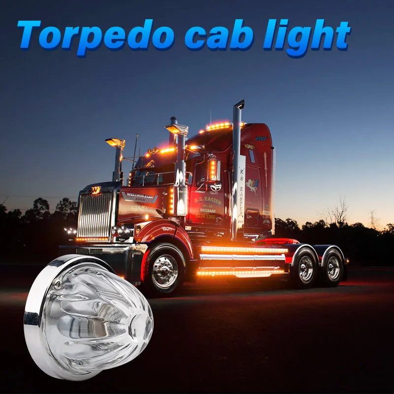 DC12V truck lamp led glass lens truck led halogen watermelon truck light trailer light