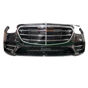 ชุดกันชนหน้าคุณภาพสูงสำหรับ <span class=keywords><strong>Mercedes</strong></span> Benz W223 S-Class <span class=keywords><strong>AMG</strong></span> Line ปี <span class=keywords><strong>2021</strong></span>-2026 พร้อมตะแกรงและชิ้นส่วนกันชน - Product Image 1