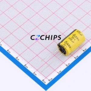 Condensador Electrolítico de Aluminio NXH 50V470 12.5*20 de Montaje Pasante, D12.5xL20mm 470uF 20% 50V 2.05A-100KHz - Product Image 1