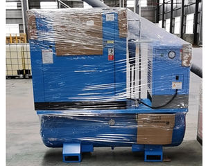 Compresor de Aire Rotativo de Tornillo Estacionario Todo en Uno de 15KW Sin Aceite, Secador de Aire de 16 bar, Tanque, Bomba con Motor de 380V, Refrigerado por Aire para Láser - Product Image 3