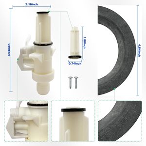 AOHONG Toilet Flush Valve <b>Kit</b> 13168 For RV Toilets Thetford <b>Magic</b> IV ABS Material Caravan Use - Product Image 2