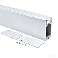 Profilé LED en aluminium 35*70mm pour éclairage de bureau, suspension linéaire, canal LED pour bande lumineuse LED - Vente chaude