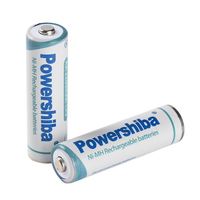 بطارية قابلة لإعادة الشحن من نوع Ni-MH AA بقوة 1.2 فولت وسعة 2200 مللي أمبير في الساعة من Powershiba للإلكترونيات الاستهلاكية والقوارب والألعاب
