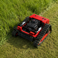 Tondeuse tout-terrain 200m avec coupe de 550 mm, moteur essence 224cc et réglage de hauteur à distance pour l'entretien des zones solaires