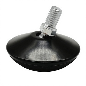 Black <b>Adjustable</b> Feet 50mm Plastic And Metal Furniture <b>Leg</b> For <b>Table</b> Easy Installation - Product Image 2