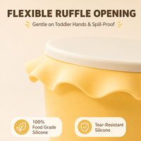 Boîte alimentaire en silicone de qualité alimentaire 200ml 250ml 300ml 600ml Non toxique Écologique Compatible micro-ondes Légère Boîte à lunch