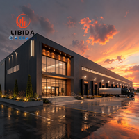 Almacén de Acero con Aislamiento de Lana de Roca, Edificio Industrial Resistente al Fuego, Fábrica Prefabricada, Taller, Estructura de Acero de Alta Resistencia