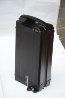 Boîtier de batterie de vélo électrique ALX129 amélioré, type « Silver Fish », vide, compatible 36V-72V 18650/21700/Blade, en ABS renforcé et alliage d'aluminium, résistant aux chocs