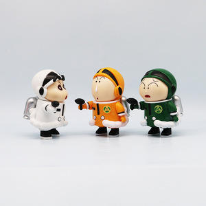5 pièces/ensemble Crayon Shin-chan Cos espace Force de défense uniforme PVC Anime Figure pour receveur boîte à oeufs Gashapon jeu Machine prix jouet - Product Image 3