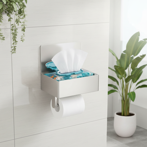 Accessori per il Bagno: Portarotolo, Dispenser per Carta Igienica e <span class=keywords><strong>Salviette</strong></span> Umidificate in Acciaio Inossidabile - Product Image 6