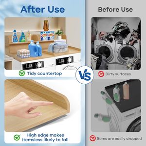 JQ Nuovo Arrivo Copertura Impermeabile per Lavatrice e Ripiano per Lavasciuga per Protezione della Lavanderia - Product Image 4