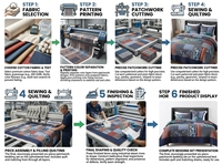 Ensemble de draps de lit en coton patchwork matelassé de style coréen, literie florale pour lit de 1,8 m, doux et agréable pour la peau, toutes saisons, 3 pièces